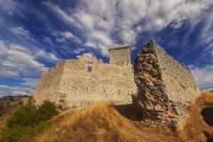 Vista de las ruinas del Castillo de Ucero