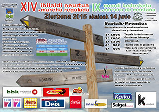 zierbena 2015 XIV marcha regulada IX carrera de montaña