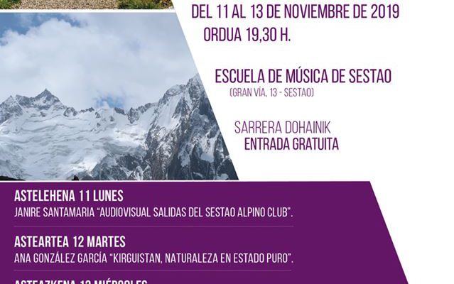Cartel Semana de Cine de Montaña Sestao Alpino Club