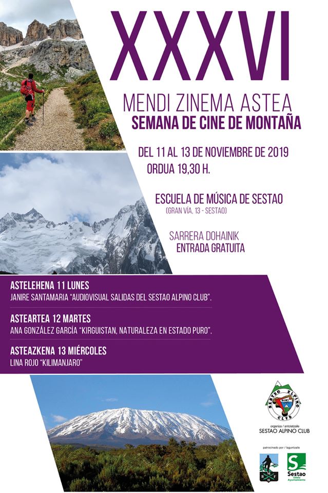 Cartel Semana de Cine de Montaña Sestao Alpino Club
